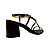(5313-11744) Sandália Salto Bloco Tiras Preto - Imagem 3