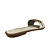 (Pe2272) Rasteira Bridão Corrente Off White - Imagem 3