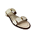 (R531822) Rasteira Tiras Quadradas Off White - Imagem 4