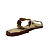 (R531822) Rasteira Tiras Quadradas Ouro Light - Imagem 3