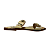 (R531822) Rasteira Tiras Quadradas Ouro Light - Imagem 1