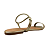 (Nara787-149) Rasteira Bico Folha Ouro Light - Imagem 3