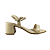 (5353-11749) Sandália Salto Bloco Intense Off White - Imagem 1