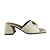 (8417-87985) Sandália Salto Bloco Off White - Imagem 1