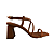 (8148-74031) Sandália Salto Geométrico Blush - Imagem 1