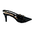 (35.025) Scarpin Salto Alto Fivelas Preto - Imagem 1