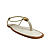 (Pe2398) Rasteira Detalhe Metalizado Off White - Imagem 2
