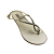 (420 C293) Rasteira Tiras Strass Off White - Imagem 4