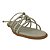(F1713) Rasteira Tiras Finas E Esferas  Off White - Imagem 2