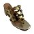 (4662-91154) Tamanco Salto Bloco Esferas Metalizado/Ouro Light - Imagem 4