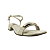 (5380P-11961) Sandália Salto Bloco Detalhe Off White - Imagem 2