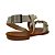 (8131-7000) Sandália Rasteira Detalhe Strass  Off White - Imagem 3