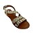 (8131-7000) Sandália Rasteira Detalhe Strass  Off White - Imagem 4