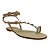 (8165-7100) Sandália Rasteira Aplicações Detalhes Off White - Imagem 2