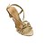 (104 6954)Sandália Anabela Metalizada Iron Ouro - Imagem 4