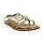 (5794) Sandália Anabela Metalizada  Gold - Imagem 2