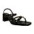 (6942A-19968) Sandália Salto Bloco Aplicação De Detalhes  Preto - Imagem 2
