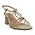 (8422-90914) Sandália Salto Bloco Tiras E Detalhes  Off White - Imagem 2