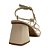 (8422-90914) Sandália Salto Bloco Tiras E Detalhes  Off White - Imagem 3