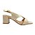 (8453-91134) Sandália Salto Bloco Detalhe  Off White - Imagem 1