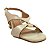 (8453-91134) Sandália Salto Bloco Detalhe  Off White - Imagem 2