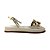 (4136Te) Flatform Aplicações Douradas Off White - Imagem 1