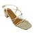(4611965) Sandália Salto Bloco Tiras Finas Nós  Off White - Imagem 4