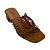 (4612187) Tamanco Salto Bloco Tiras Finas   Whisky - Imagem 4