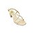 (5313-11744) Sandália Salto Bloco Tiras Intense Off White - Imagem 4