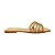 (8408-16288) Rasteira Tiras Douradas Light Gold - Imagem 1