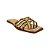 (8408-16288) Rasteira Tiras Douradas Light Gold - Imagem 2