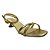 (5391-12059) Sandália Salto Taça Espelhado Ouro - Imagem 2