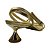 (5391-12059) Sandália Salto Taça Espelhado Ouro - Imagem 4