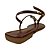 (700011454) Sandália Rasteira Com Aplique  Whisky - Imagem 3