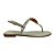 (700311454) Sandália Rasteira Com Aplique Off White - Imagem 1