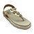 (Zx2545) Sandália Flatform Com Pedrarias  Off White - Imagem 4