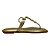 (Pe2447) Rasteira Detalhes Metalizados Ouro Light - Imagem 1
