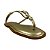 (Pe2447) Rasteira Detalhes Metalizados Ouro Light - Imagem 2