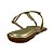 (Pe2447) Rasteira Detalhes Metalizados Ouro Light - Imagem 3