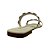 (237Ne) Rasteira Duas Tiras Apliques Metalizados Off White - Imagem 3