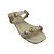 (237Ne) Rasteira Duas Tiras Apliques Metalizados Off White - Imagem 4