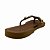 (Cr2004) Sandália Rasteira Metalizada Com Pedrarias Café - Imagem 3