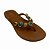 (Cr2004) Sandália Rasteira Metalizada Com Pedrarias Whisky - Imagem 4
