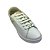 (10218Sd) Tênis Feminino Cadarço Costurado Detalhes Metálicos Branco/Ouro - Imagem 4