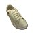 (10189Sd) Tênis Feminino Cadarço Costurado Detalhes Metálicos Off White / Ouro - Imagem 4