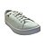 (10189Sd) Tênis Feminino Cadarço Costurado Detalhes Metálicos Branco / Prata - Imagem 2