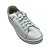 (10189Sd) Tênis Feminino Cadarço Costurado Detalhes Metálicos Branco / Prata - Imagem 4