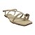 (8230-16162) Sandália Rasteira Tiras Cruzadas Detalhe Dedão Off White - Imagem 2