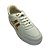 (26122Sd) Tênis Casual Faixas Curvilíneas Metalizadas  Branco/Ouro Light - Imagem 4
