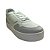 (21114Sd) Tênis Casual Bicolor Detalhe Metálico Branco/Off - Imagem 2